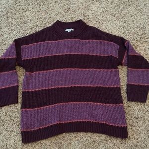 American eagle purple striped sweater.